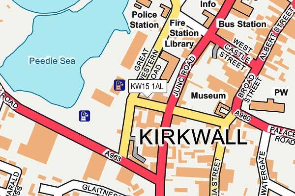 KW15 1AL map - OS OpenMap – Local (Ordnance Survey)