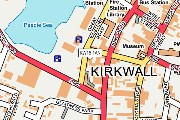 KW15 1AN map - OS OpenMap – Local (Ordnance Survey)