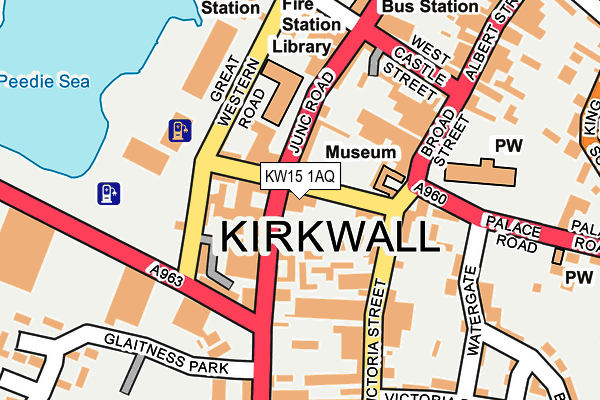 KW15 1AQ map - OS OpenMap – Local (Ordnance Survey)
