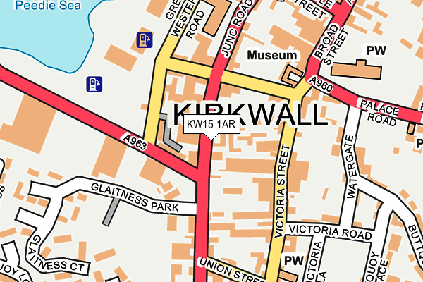 KW15 1AR map - OS OpenMap – Local (Ordnance Survey)