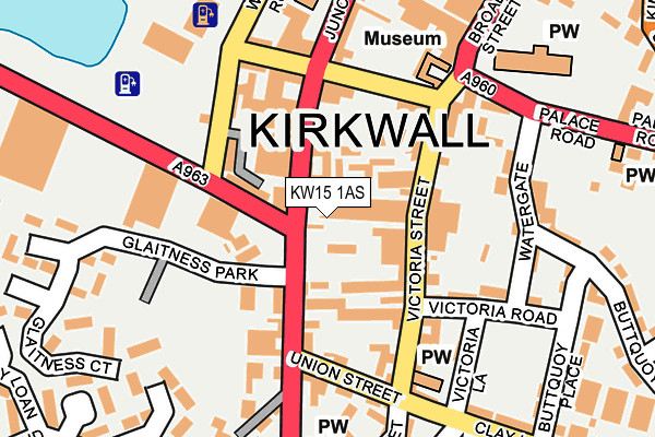 KW15 1AS map - OS OpenMap – Local (Ordnance Survey)