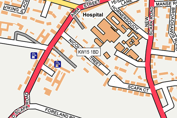 KW15 1BD map - OS OpenMap – Local (Ordnance Survey)