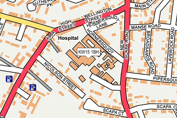 KW15 1BH map - OS OpenMap – Local (Ordnance Survey)