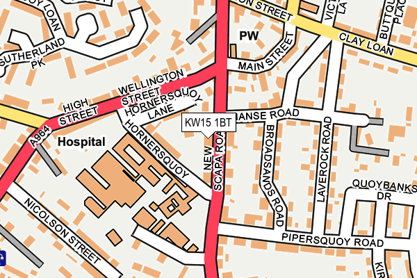 KW15 1BT map - OS OpenMap – Local (Ordnance Survey)
