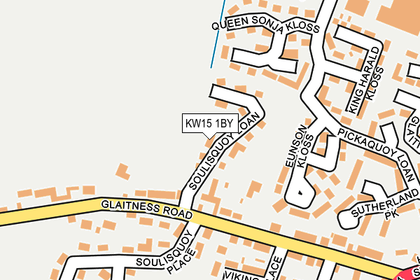 KW15 1BY map - OS OpenMap – Local (Ordnance Survey)