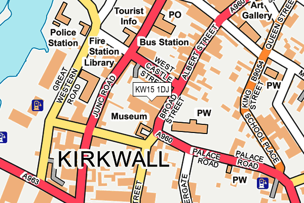 KW15 1DJ map - OS OpenMap – Local (Ordnance Survey)
