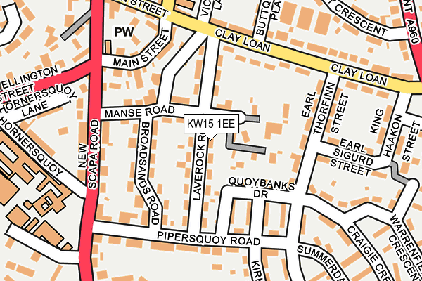 KW15 1EE map - OS OpenMap – Local (Ordnance Survey)