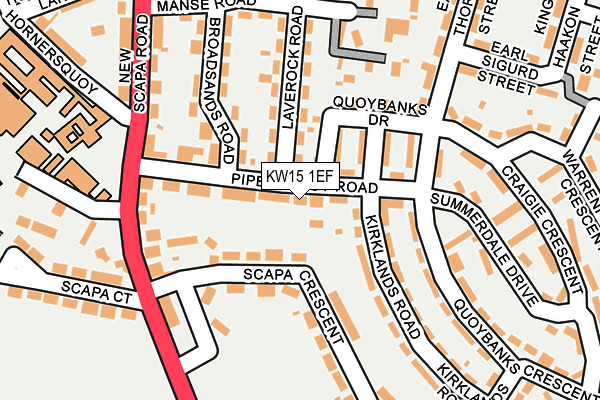KW15 1EF map - OS OpenMap – Local (Ordnance Survey)