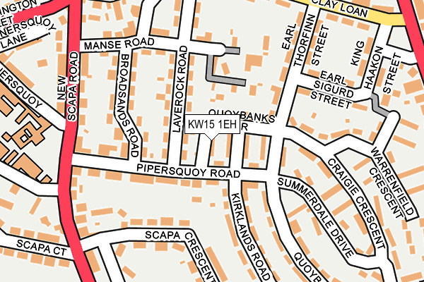 KW15 1EH map - OS OpenMap – Local (Ordnance Survey)