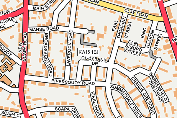 KW15 1EJ map - OS OpenMap – Local (Ordnance Survey)