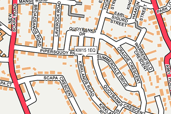 KW15 1EQ map - OS OpenMap – Local (Ordnance Survey)
