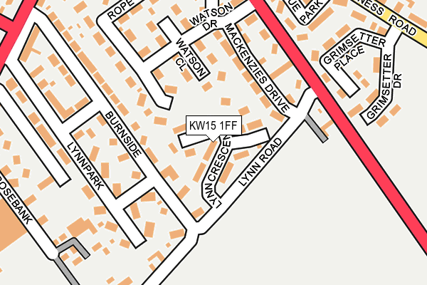 KW15 1FF map - OS OpenMap – Local (Ordnance Survey)