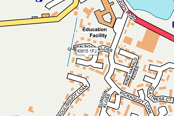 KW15 1FJ map - OS OpenMap – Local (Ordnance Survey)