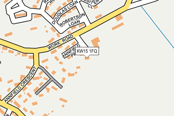 KW15 1FQ map - OS OpenMap – Local (Ordnance Survey)