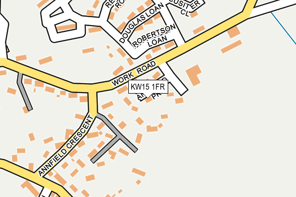KW15 1FR map - OS OpenMap – Local (Ordnance Survey)