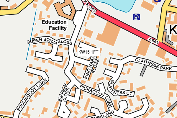 KW15 1FT map - OS OpenMap – Local (Ordnance Survey)