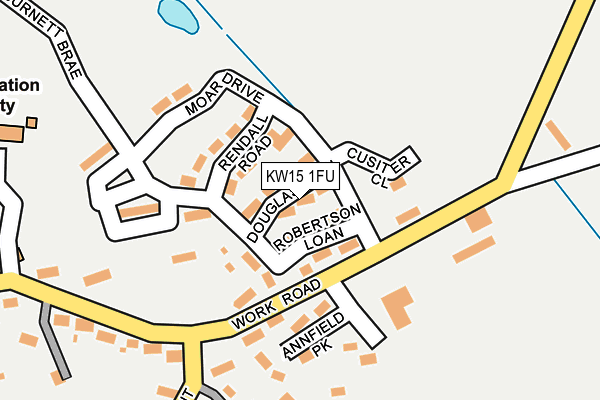 KW15 1FU map - OS OpenMap – Local (Ordnance Survey)