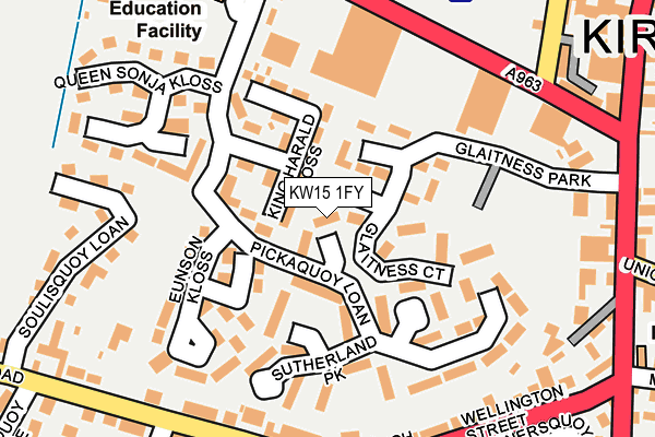 KW15 1FY map - OS OpenMap – Local (Ordnance Survey)