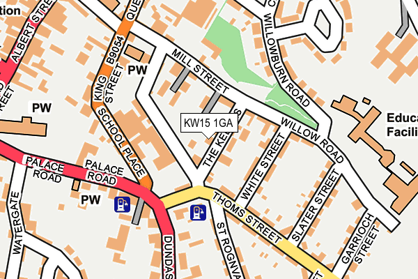KW15 1GA map - OS OpenMap – Local (Ordnance Survey)