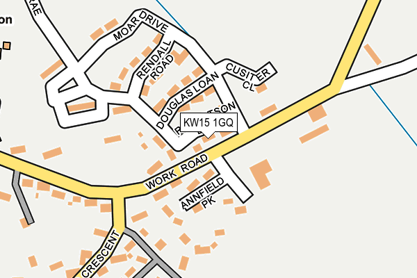 KW15 1GQ map - OS OpenMap – Local (Ordnance Survey)