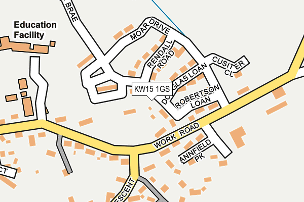 KW15 1GS map - OS OpenMap – Local (Ordnance Survey)