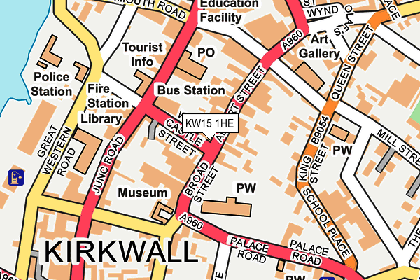 KW15 1HE map - OS OpenMap – Local (Ordnance Survey)