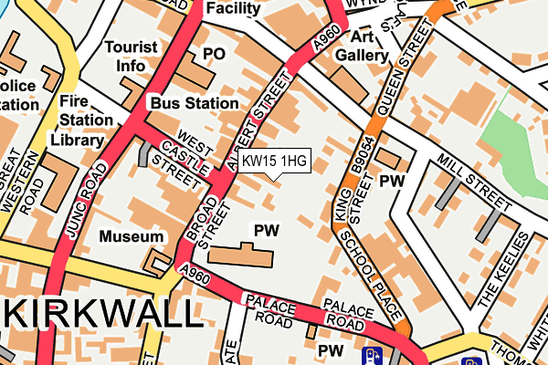 KW15 1HG map - OS OpenMap – Local (Ordnance Survey)