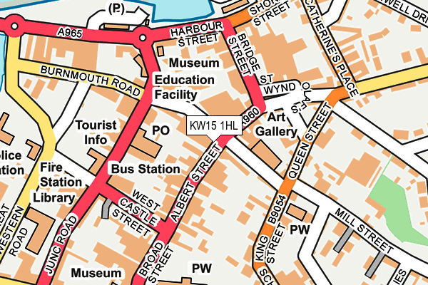 KW15 1HL map - OS OpenMap – Local (Ordnance Survey)