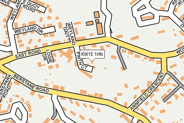 KW15 1HN map - OS OpenMap – Local (Ordnance Survey)
