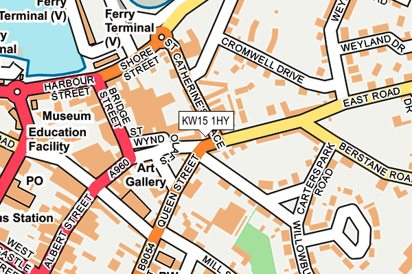 KW15 1HY map - OS OpenMap – Local (Ordnance Survey)