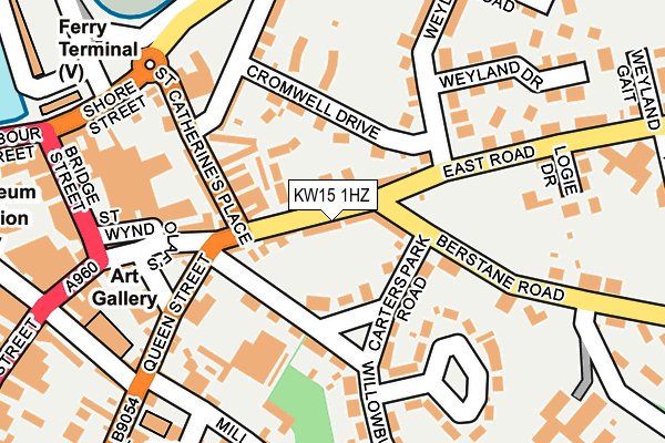 KW15 1HZ map - OS OpenMap – Local (Ordnance Survey)