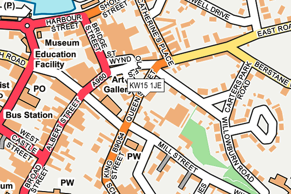 KW15 1JE map - OS OpenMap – Local (Ordnance Survey)