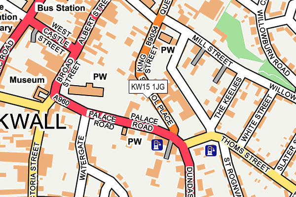 KW15 1JG map - OS OpenMap – Local (Ordnance Survey)