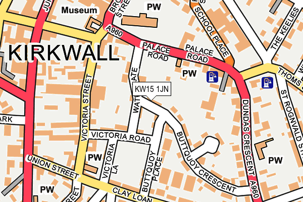 KW15 1JN map - OS OpenMap – Local (Ordnance Survey)