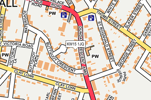KW15 1JQ map - OS OpenMap – Local (Ordnance Survey)