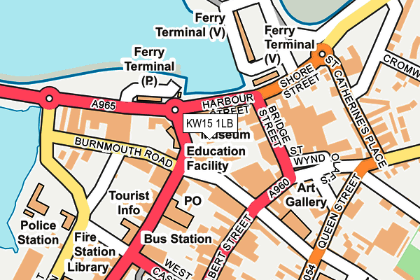 KW15 1LB map - OS OpenMap – Local (Ordnance Survey)