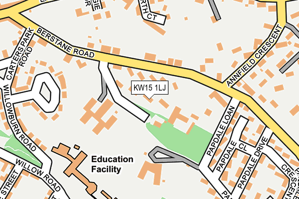 KW15 1LJ map - OS OpenMap – Local (Ordnance Survey)