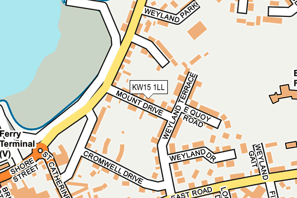 KW15 1LL map - OS OpenMap – Local (Ordnance Survey)