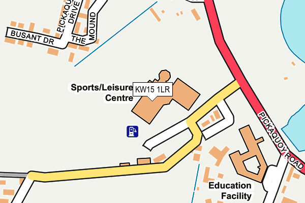 KW15 1LR map - OS OpenMap – Local (Ordnance Survey)