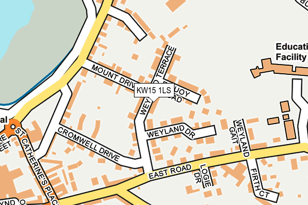 KW15 1LS map - OS OpenMap – Local (Ordnance Survey)