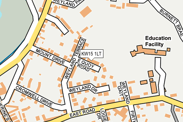 KW15 1LT map - OS OpenMap – Local (Ordnance Survey)