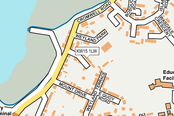KW15 1LW map - OS OpenMap – Local (Ordnance Survey)