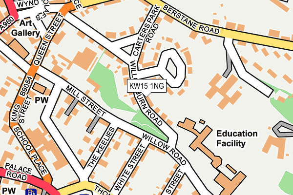KW15 1NG map - OS OpenMap – Local (Ordnance Survey)