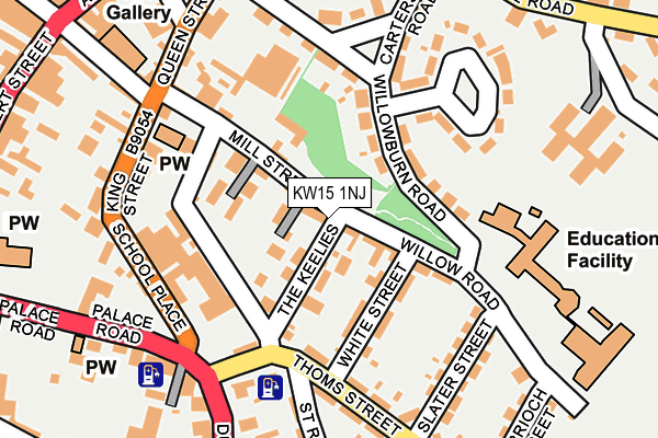KW15 1NJ map - OS OpenMap – Local (Ordnance Survey)