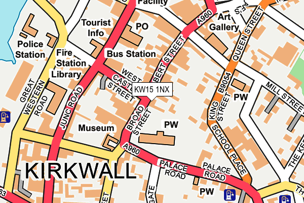 KW15 1NX map - OS OpenMap – Local (Ordnance Survey)