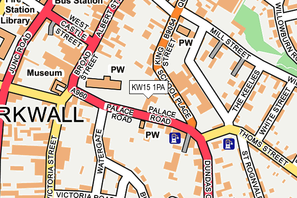 KW15 1PA map - OS OpenMap – Local (Ordnance Survey)