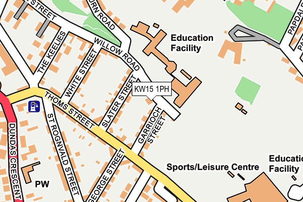 KW15 1PH map - OS OpenMap – Local (Ordnance Survey)