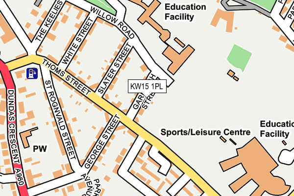 KW15 1PL map - OS OpenMap – Local (Ordnance Survey)