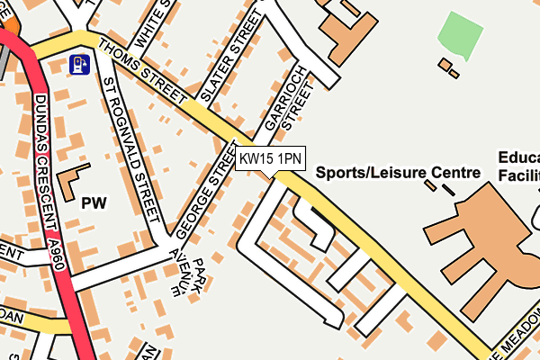 KW15 1PN map - OS OpenMap – Local (Ordnance Survey)