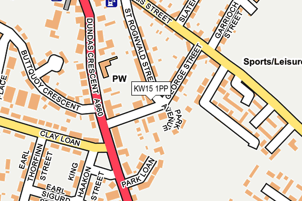 KW15 1PP map - OS OpenMap – Local (Ordnance Survey)